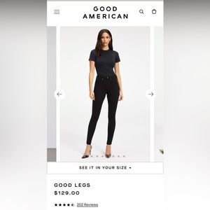 Good American high rise skinny Jean